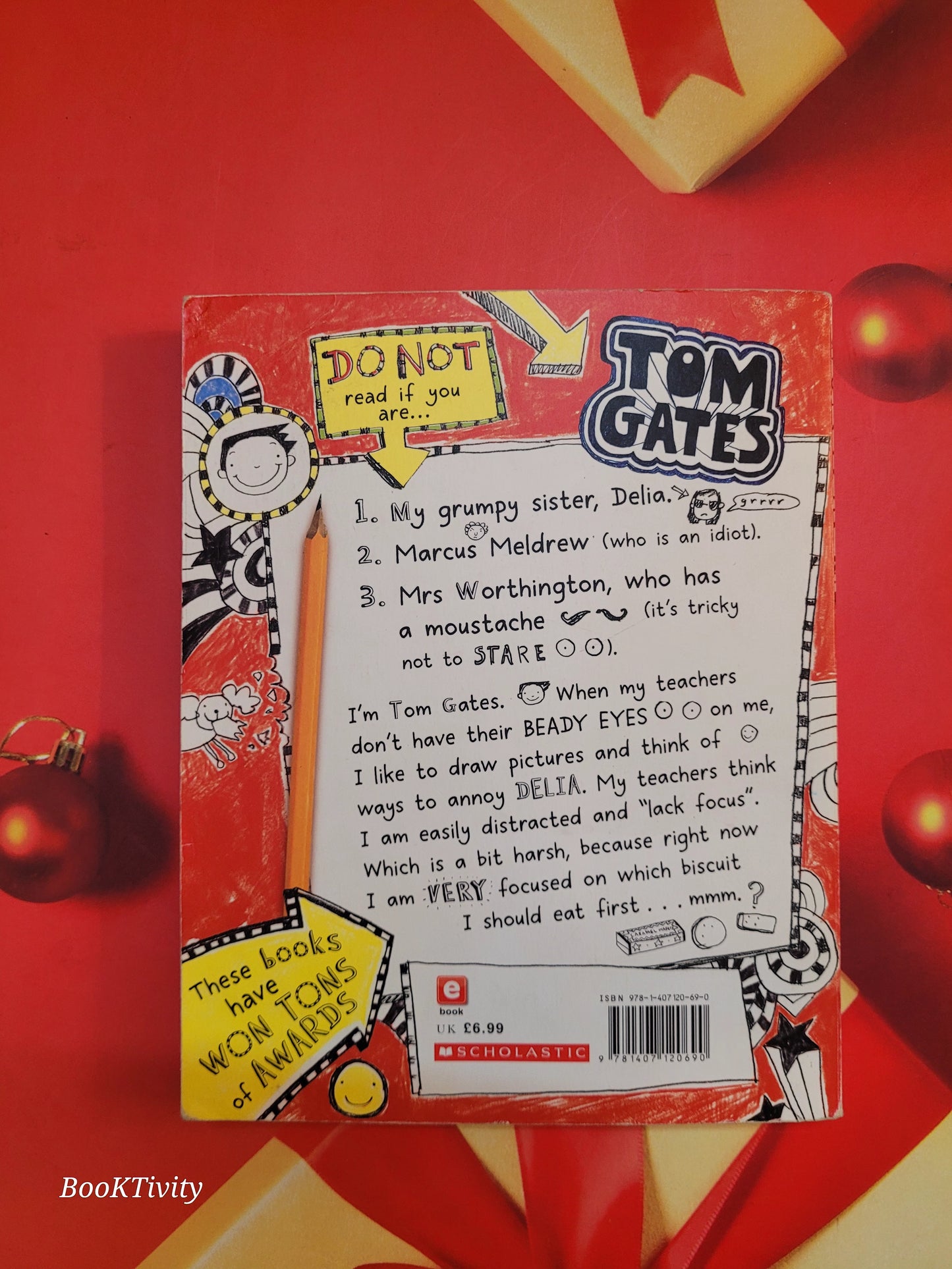 The brilliant world of Tom Gates read it and go Ha Ha Ha  Tom Gates by Liz Pichon Preloved Paperback Excellent Condition