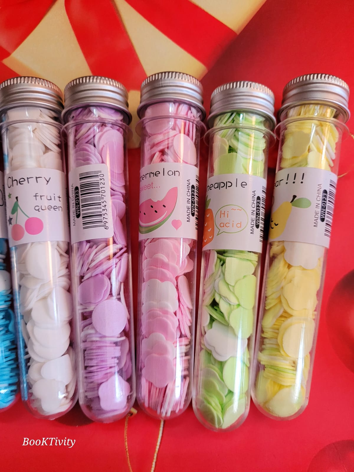 Disposable Mini Paper Soap in Flavour Design Tube Shape Bottle for Travel Personal Hand Washing Disposable Confetti Cleaning Pack of 1