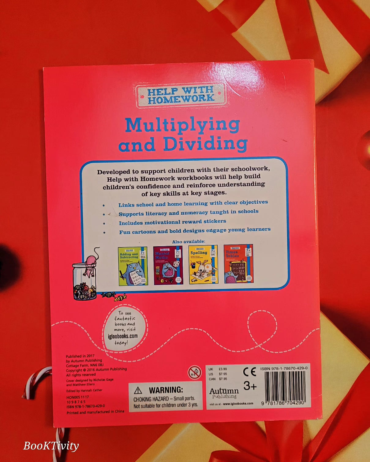 Help with homework Multiple and Division age 7+  Preloved Paperback Excellent Condition with Stickers