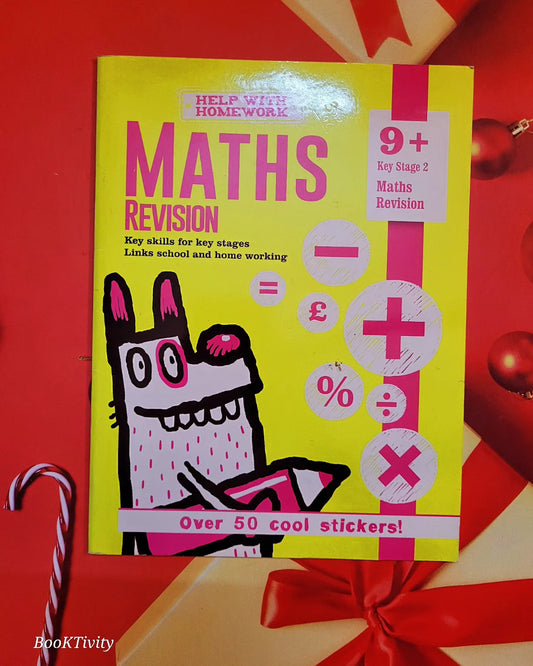 Help with homework Maths Revision age 9+ Preloved Paperback Excellent Condition with stickers