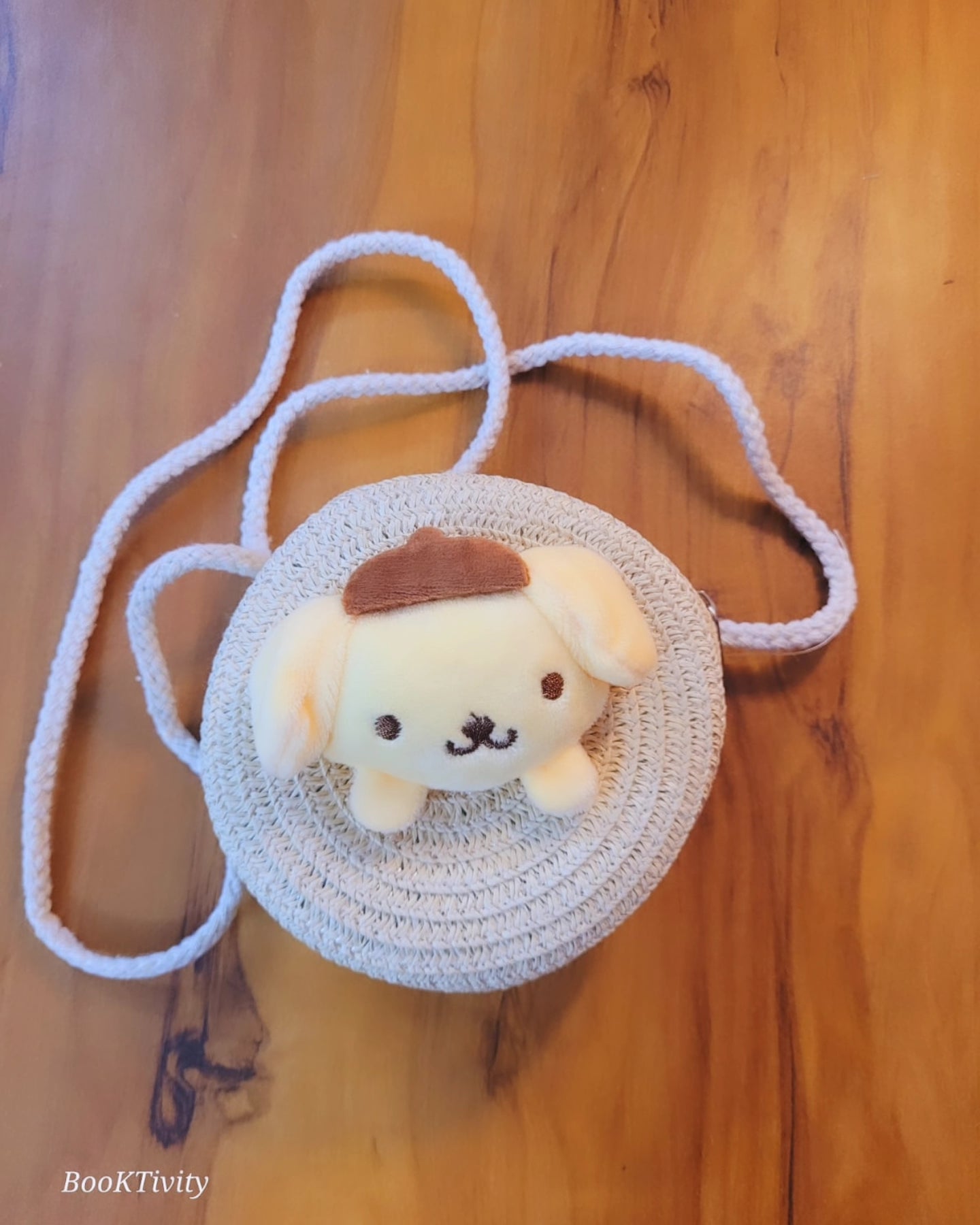 Kids straw sling bag with adjustable shoulder strap. Eco friendly. Cute design.Handmade.Jute. Tote bags for kids.