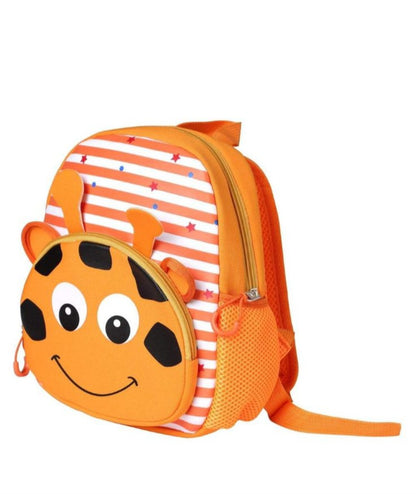 Backpack for Kindergarten and Elementary grade Neoprene Animal Waterproof Schoolbag Lunch backpack for Kids Boys Girls (Cute Giraffe) age 2-7