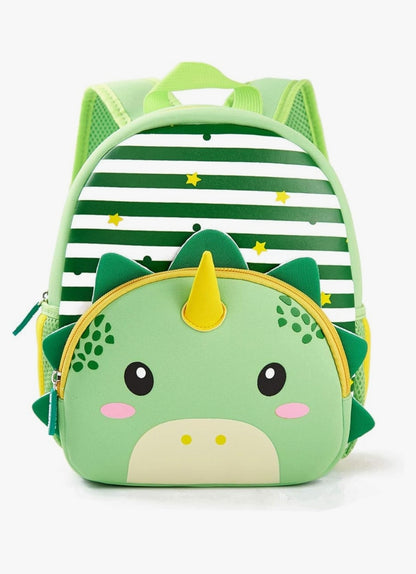 Backpack for Kindergarten and Elementary grade Neoprene Animal Waterproof Schoolbag Lunch backpack for Kids Boys Girls Age 2-7 (Cute Dinosaur)