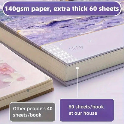 Artist grade thick pages high quality sketch books random coloyrs