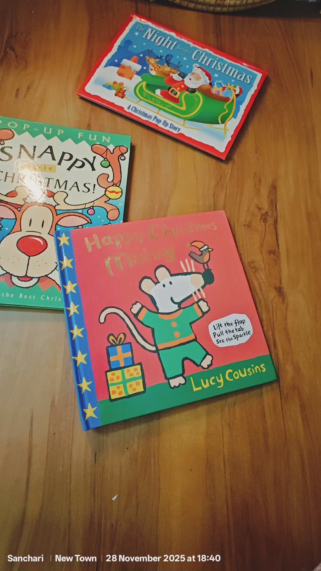 Christmas pop up book