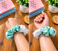 Dual colour Satin Scrunchie big size one piece