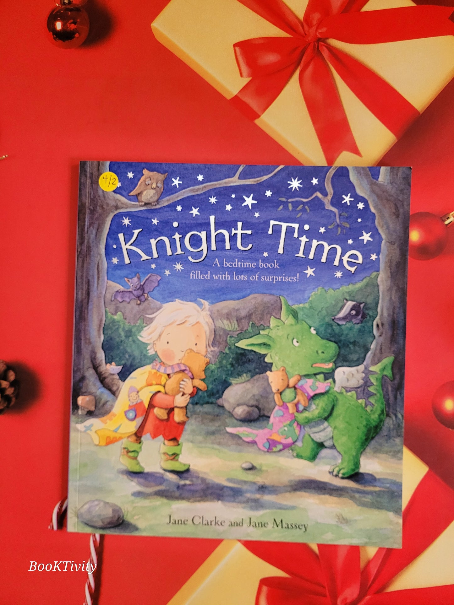 Knight Time. A bedtime book with Fold out pages soft touch pages flaps and peen in holes