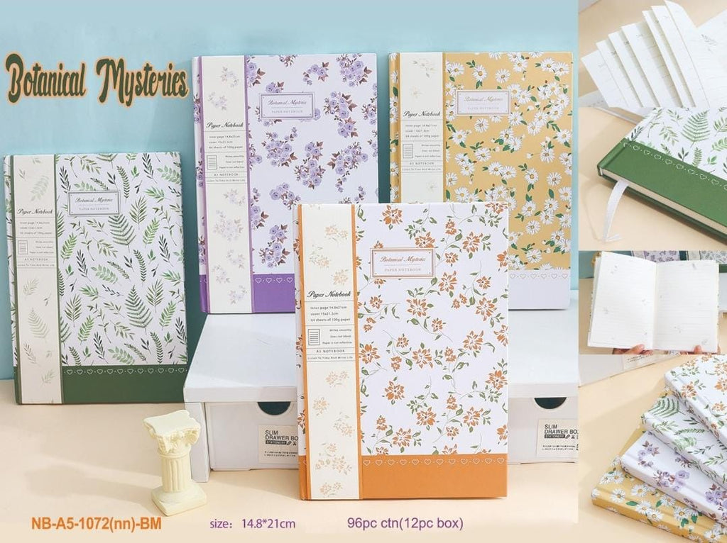 Floral notebook very high quality Ruled pages. 1pc.