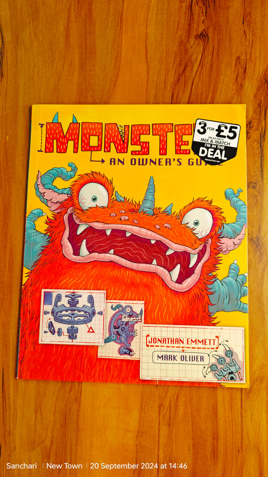 Monsters and owners guide Big size colourful picture illustrated Story Book Paperback