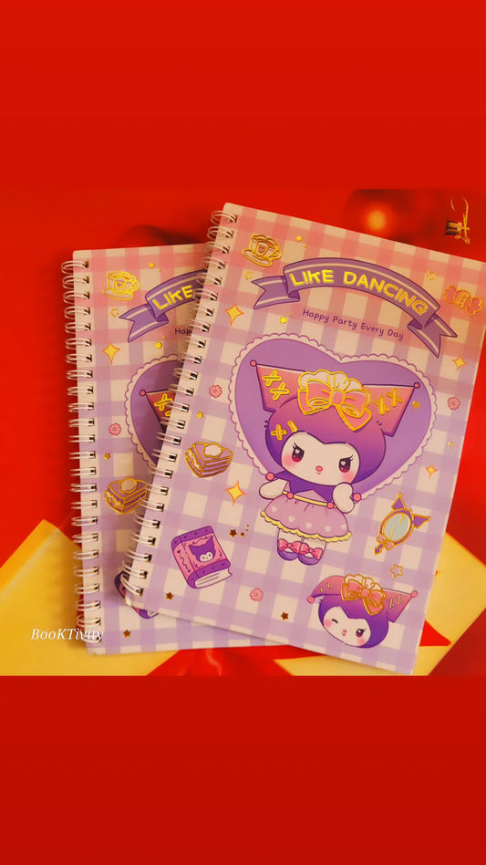 Sanrio themed notebook ruled. Size A5 145*210 mm 40 pages.