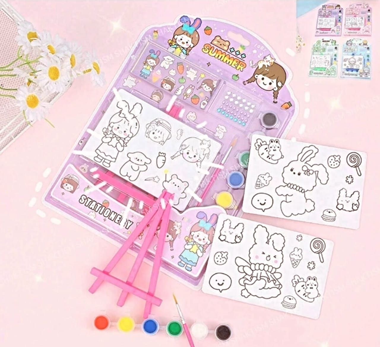 Kids drawing set. Best for gifting return gift party gift diy set. 1pc.
