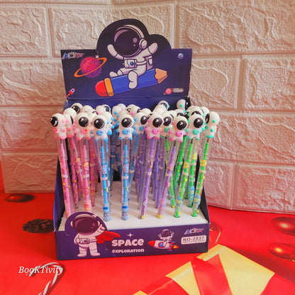 Space themed Bullet push back pencil. Non sharpned pencil. Best gift for boys and girls.