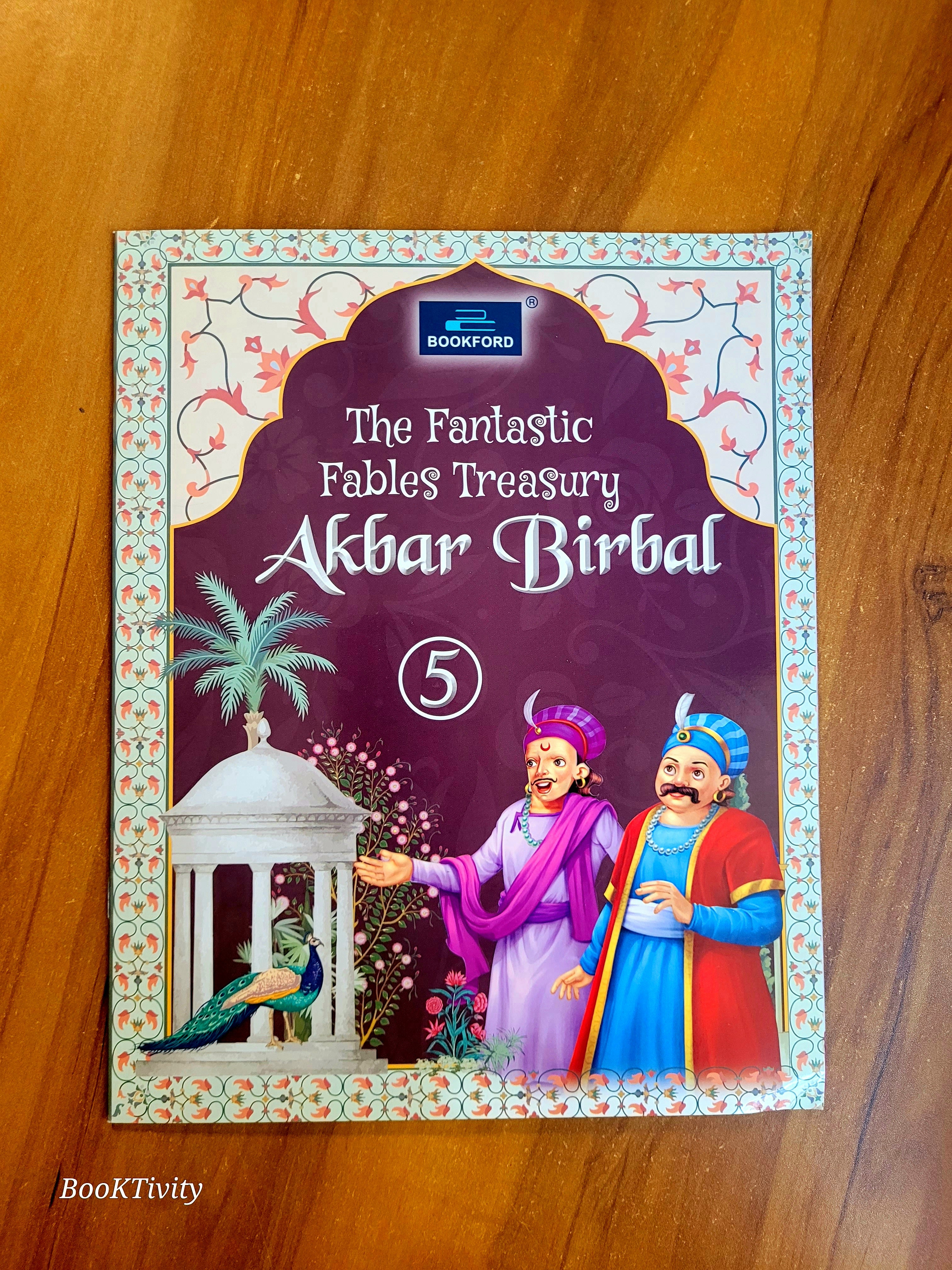 Akbar Birbal stories big prints colourful.