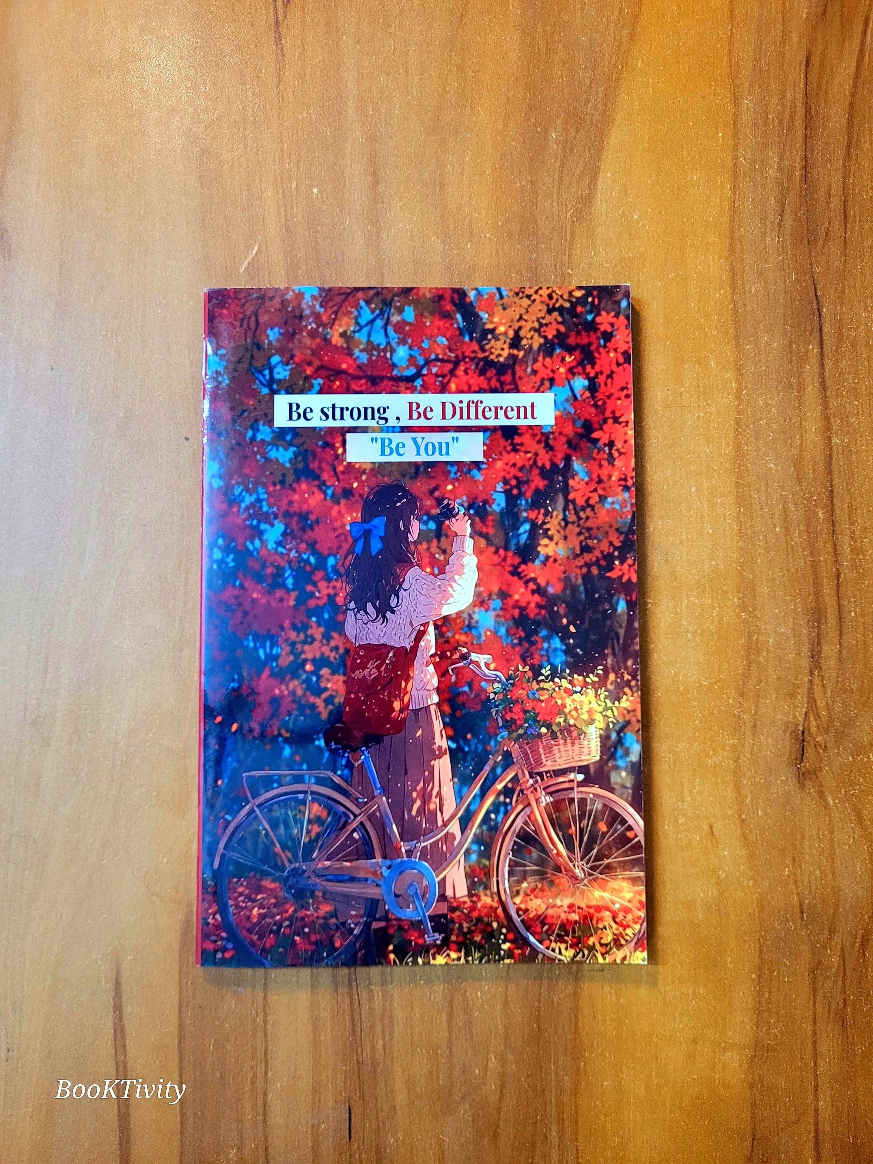 Fancy Notebook. White pages A5 size. 80 pages.