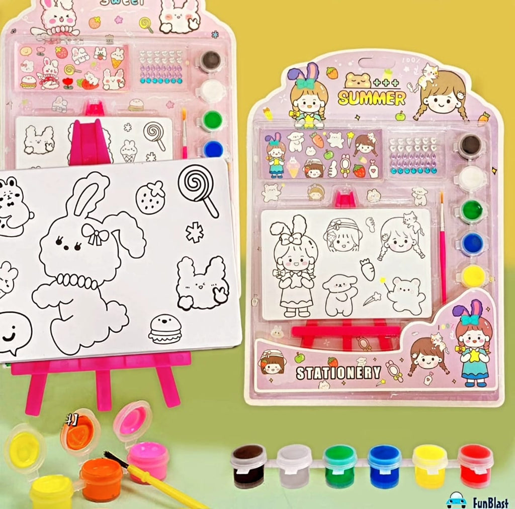 Kids drawing set. Best for gifting return gift party gift diy set. 1pc.