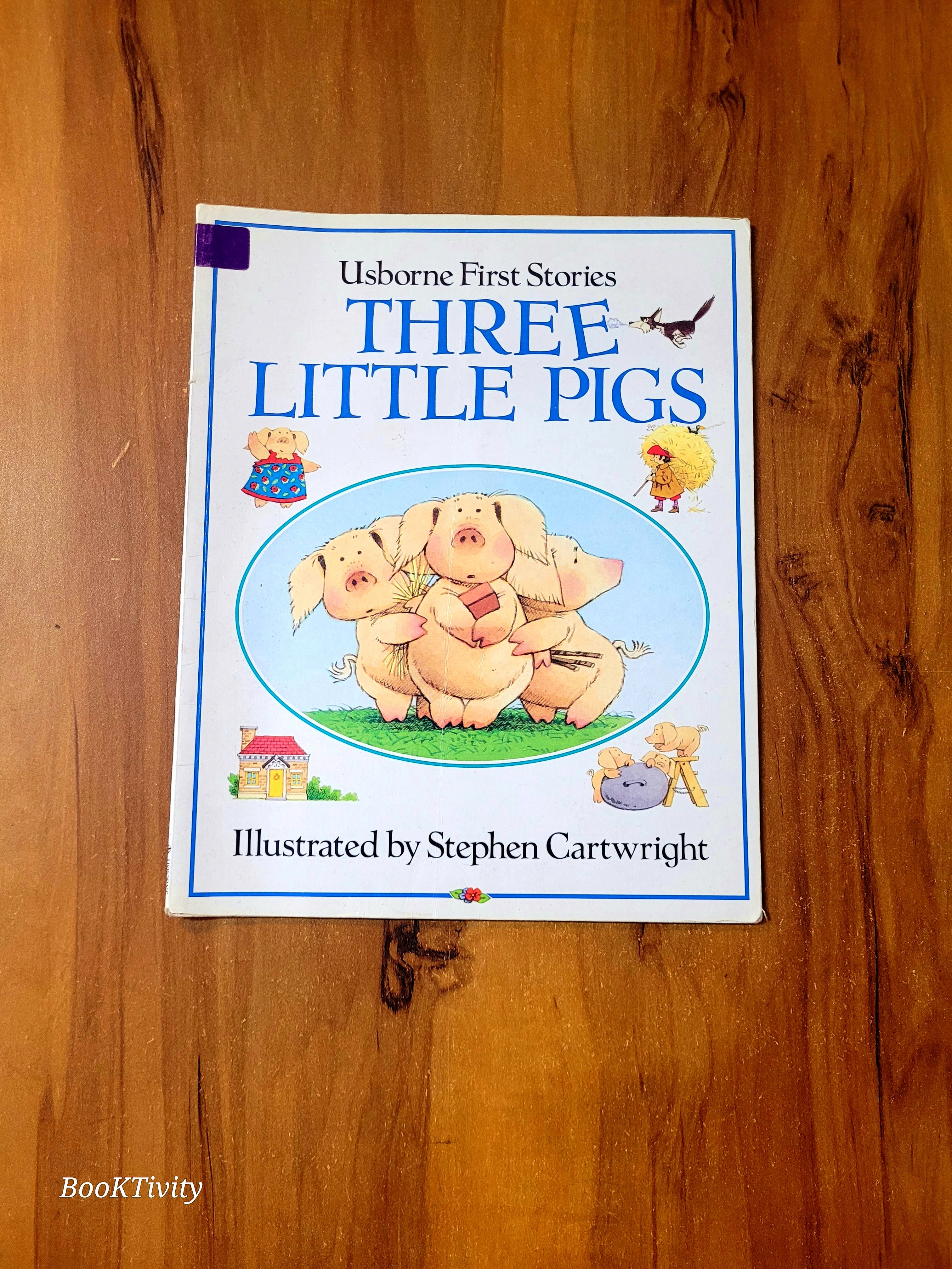 Three little pigs usborne. Big size paperback excellent condition colour illustrated Story Book.