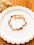 Tulip Bracelet dual colour pink and purple Anti tarnish waterproof