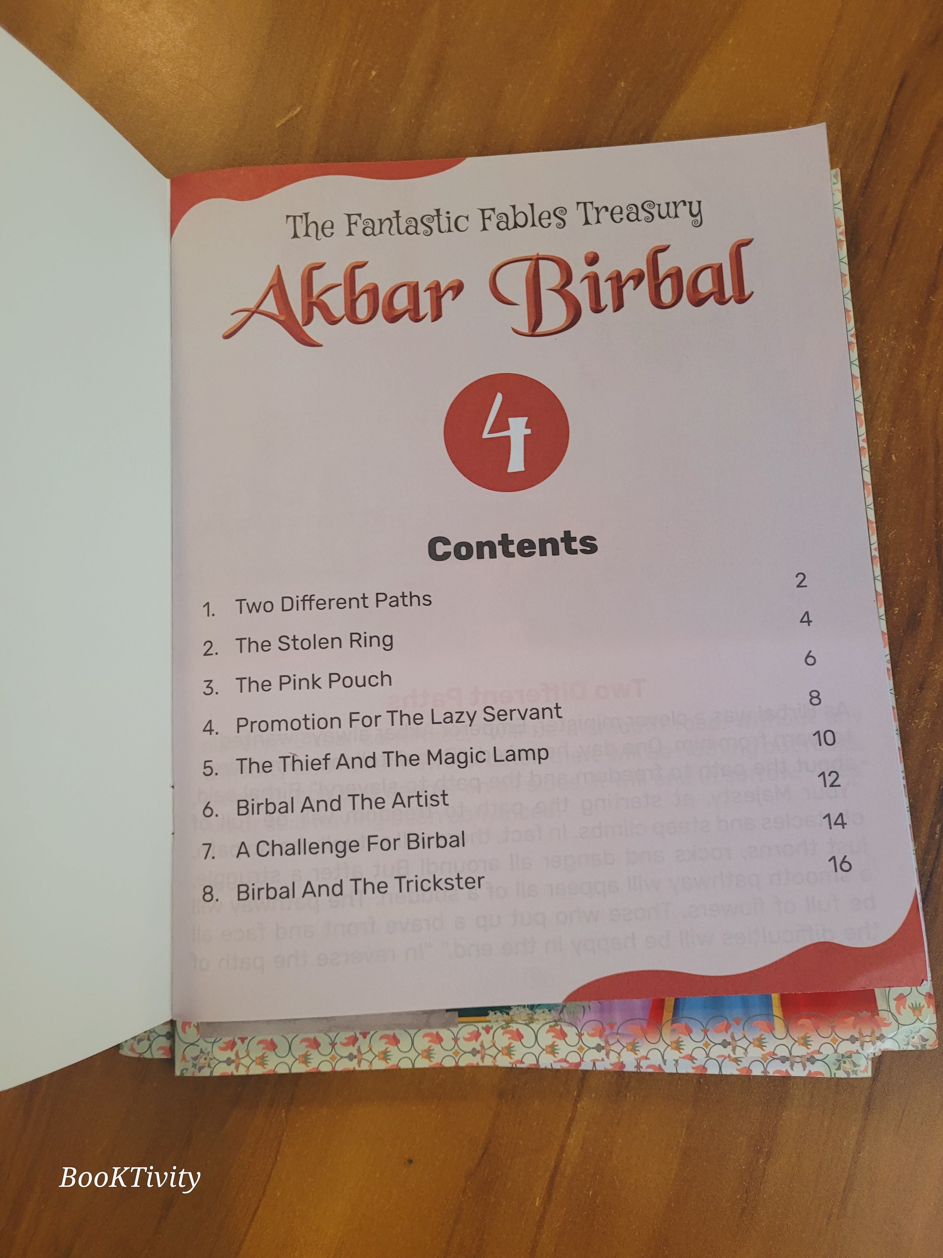 Akbar Birbal stories big prints colourful.