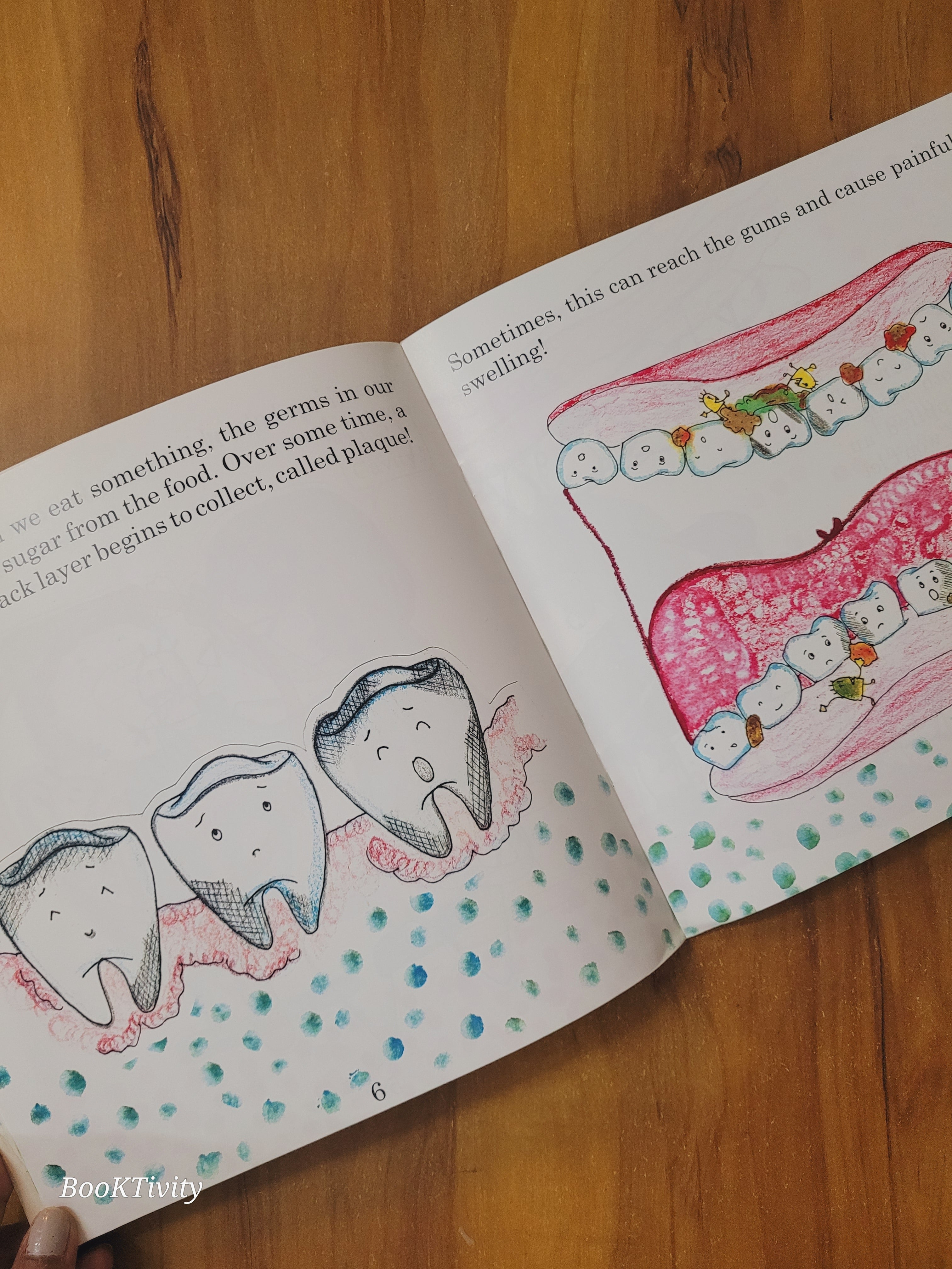 Tooth ache. Healthy kids. paperback coloured illustrated Story Book