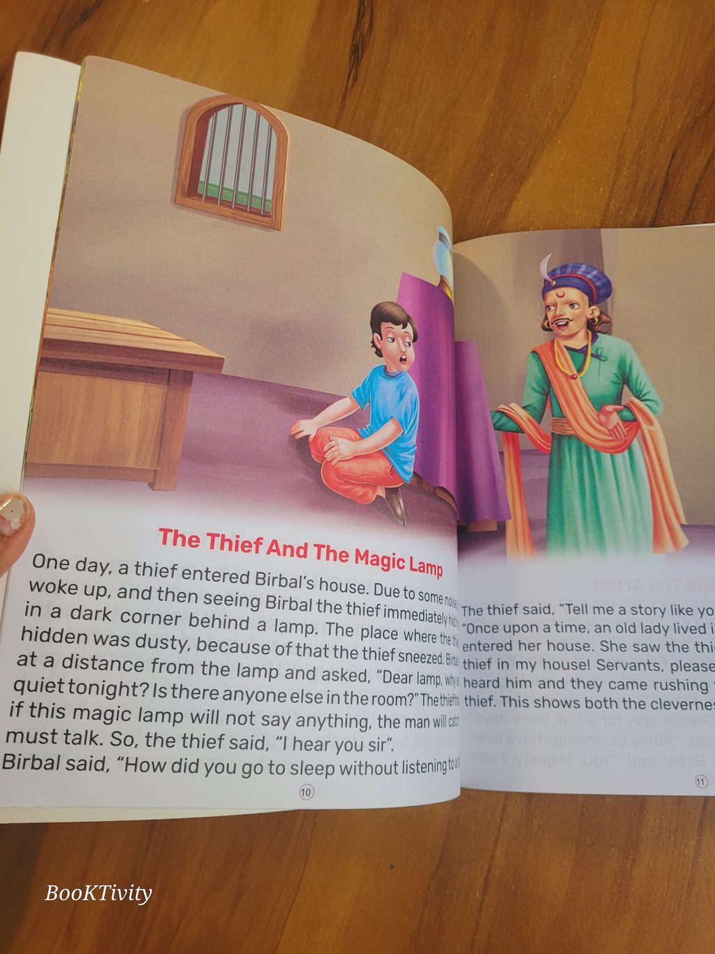 Akbar Birbal stories big prints colourful.