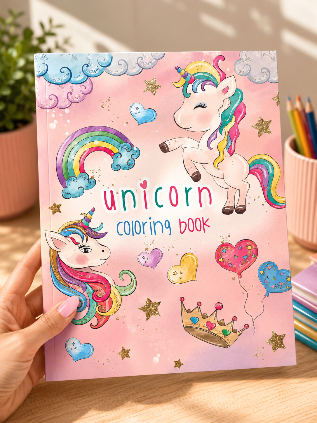 Unicorn Colouring Book for all ages