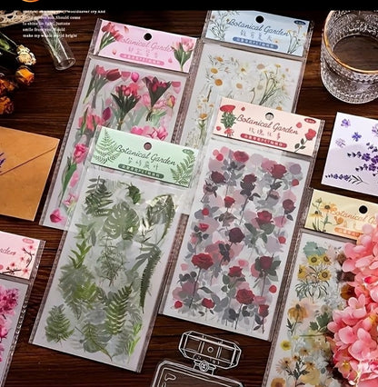 Natural Floral Stickers for journal and crafts