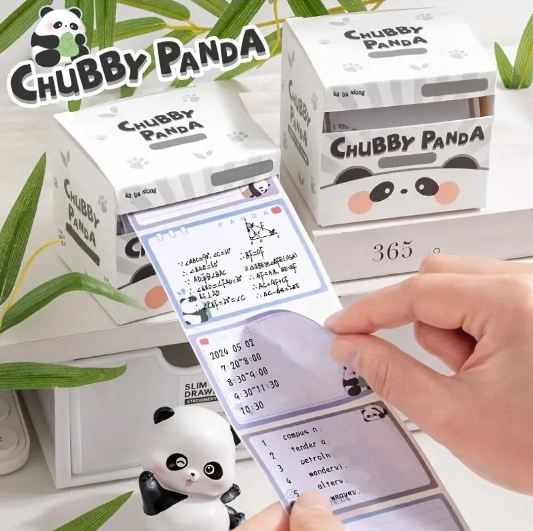 Panda Peel Off Sticker and todo list and sticky notes