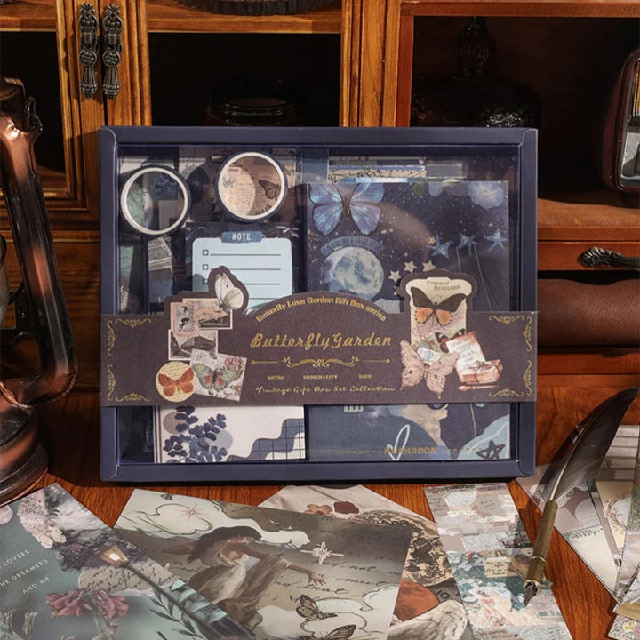 Butterfly night garden an exclusive journal scrapbook gift set