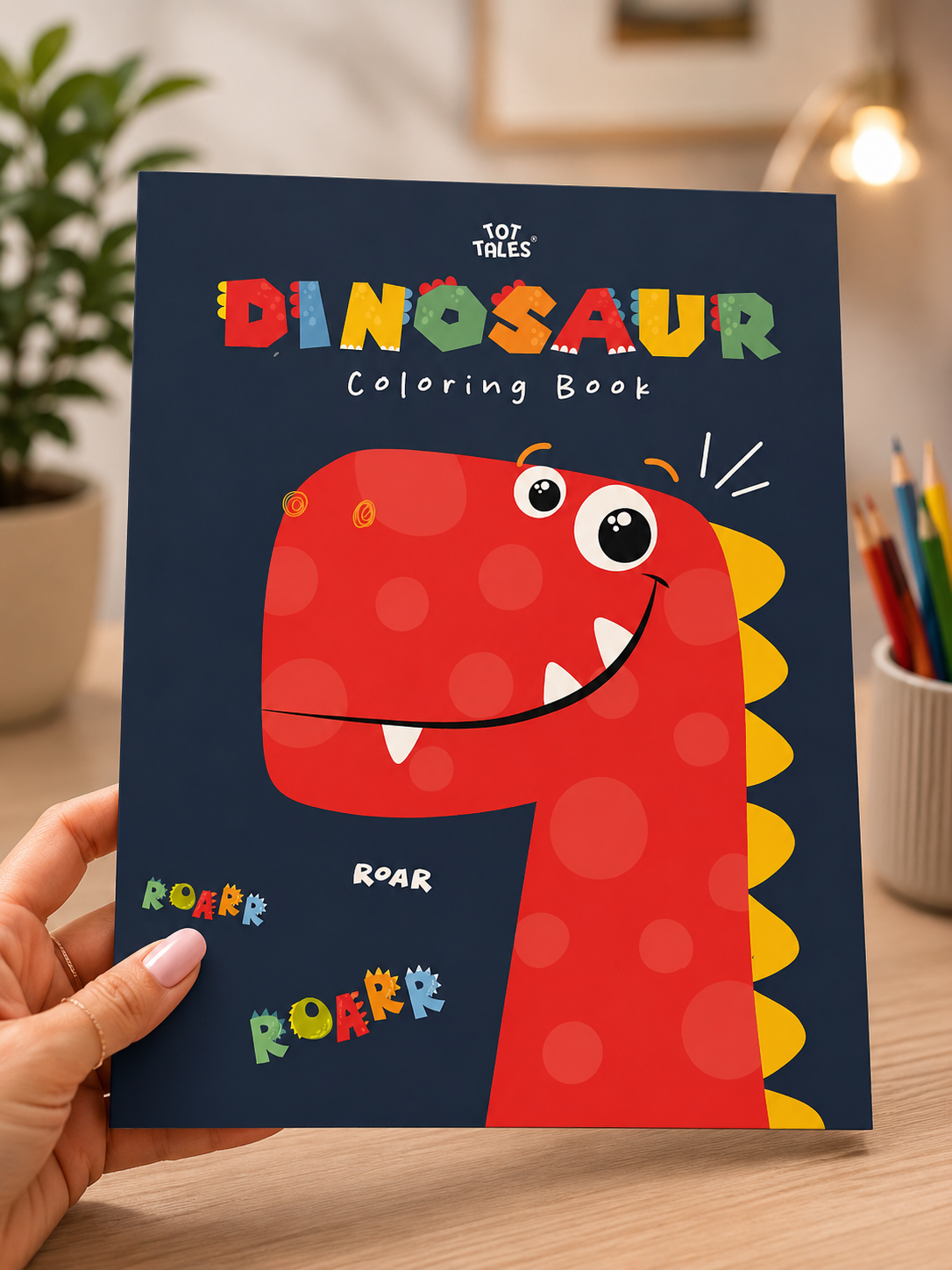 Dinosaur colouring book for all ages