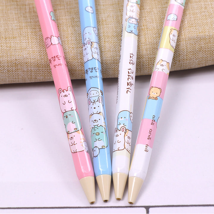 Mechanical 2.0 pencil with sharpener at the back. Dark and not easy to break. 4pc set.