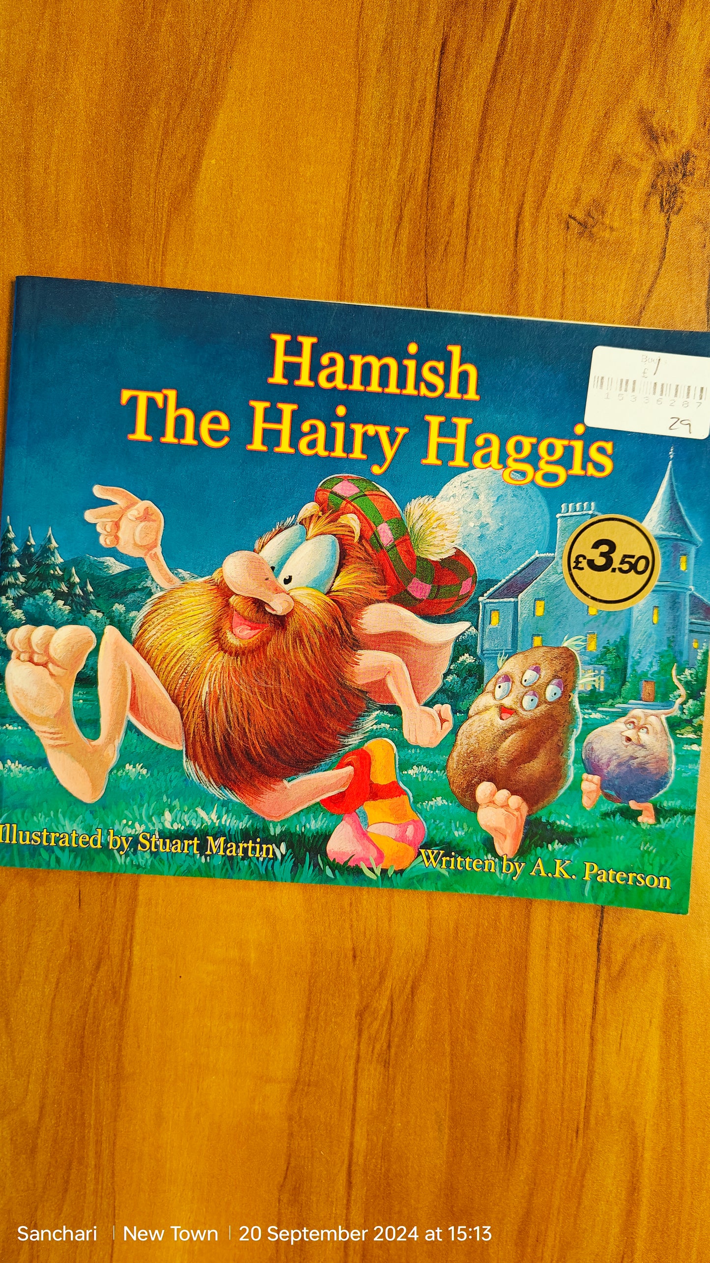 Hamish the Hairy Haggis colourful picture illustrated Book excellent condition