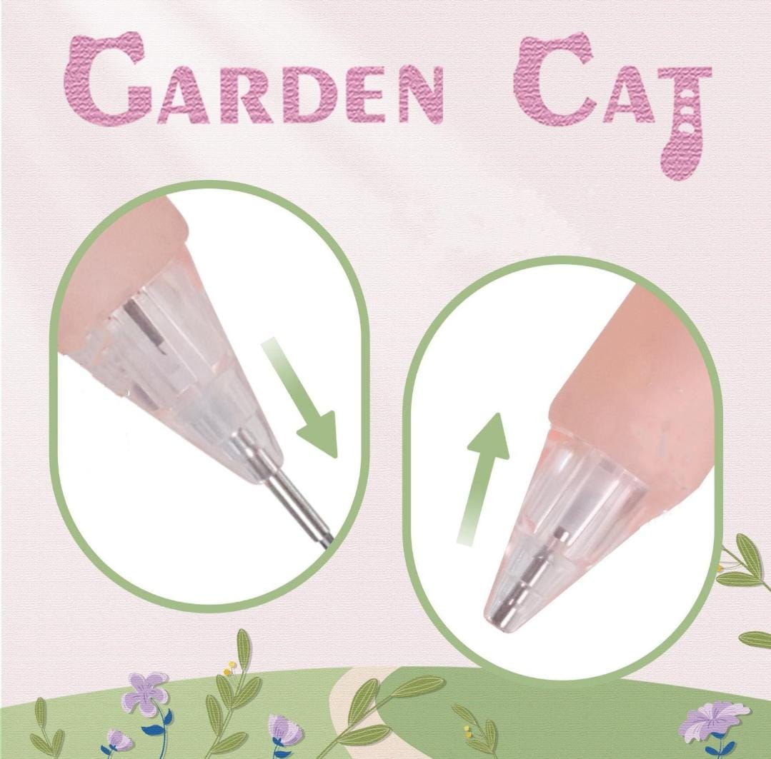 Garden Cat mechanical pencil pastel colour body dark ink. 4pc.