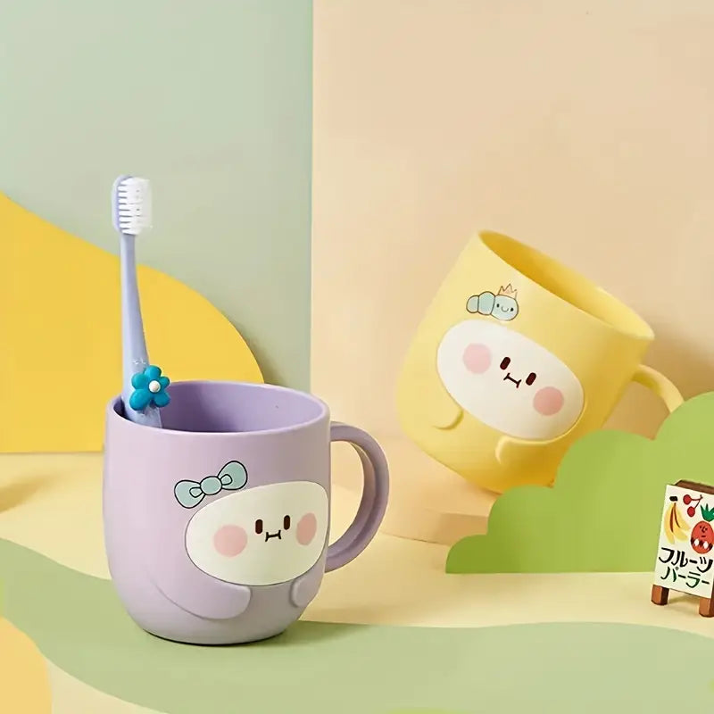 Peachy Pals cute Glass set of 4