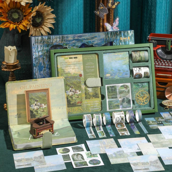 Premium journal scrapbook gift set