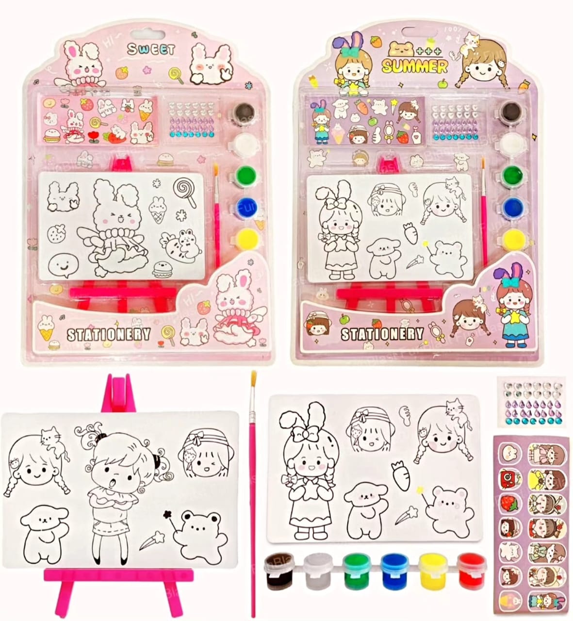 Kids drawing set. Best for gifting return gift party gift diy set. 1pc.