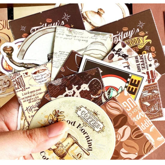 Coffee lovers journal scrapbook gift set premium piece
