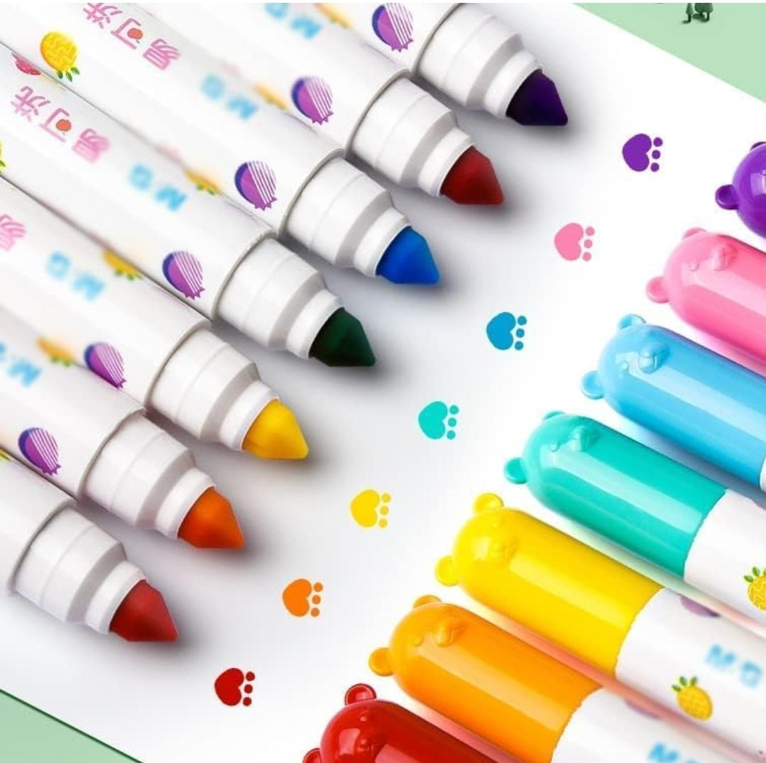 Colour Pens - Washable Water Colour Pens, Colouring Kit Art Markers Colour Sketch Pens Set for Kids, Artists Sketching Drawing Materials, Cute Art Supplies (24 Pieces)