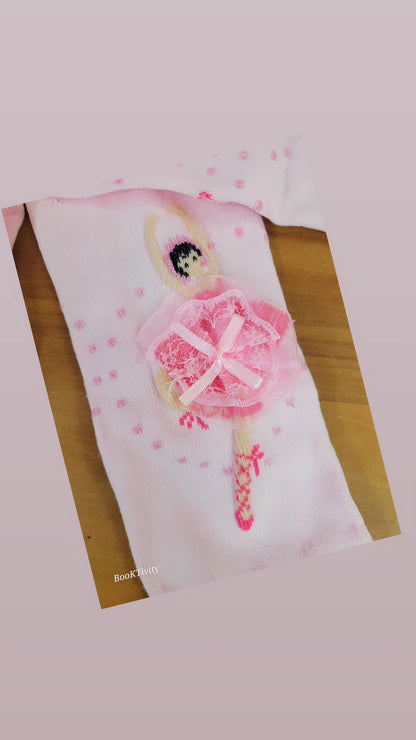 Winter full leg stockings for girls age 4-8 Original Imported Hand stitched. High quality. Pink colour.