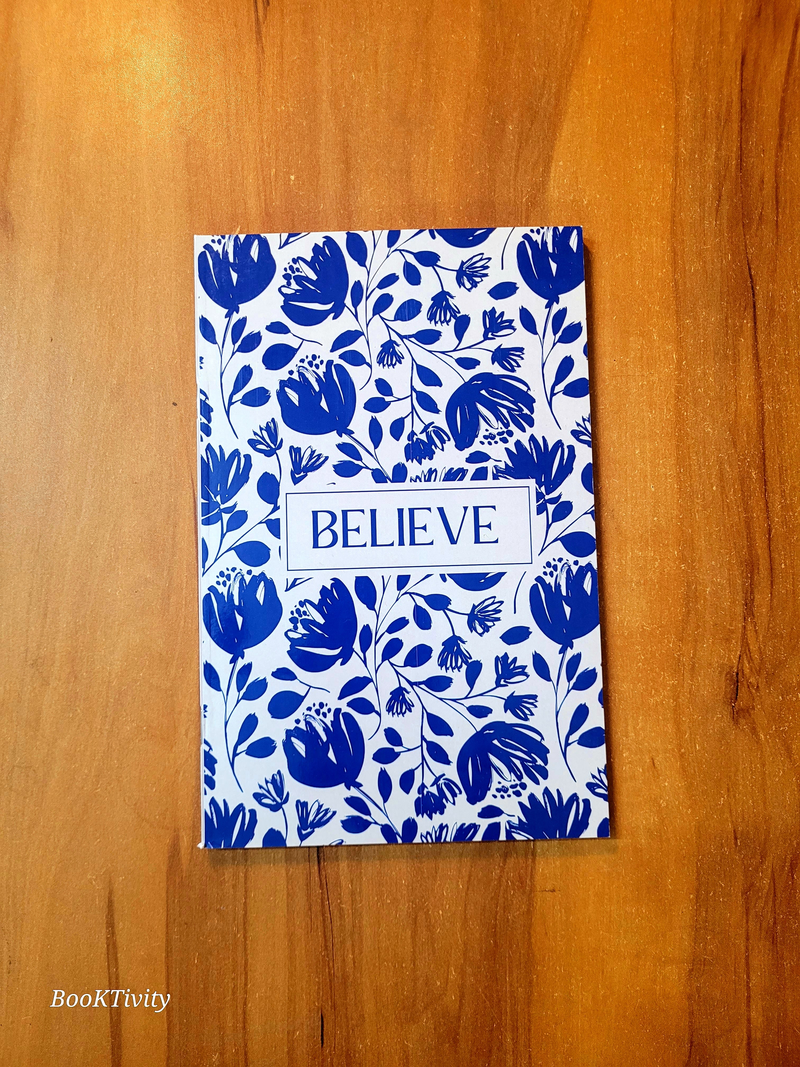 Fancy Notebook. White pages A5 size. 80 pages.