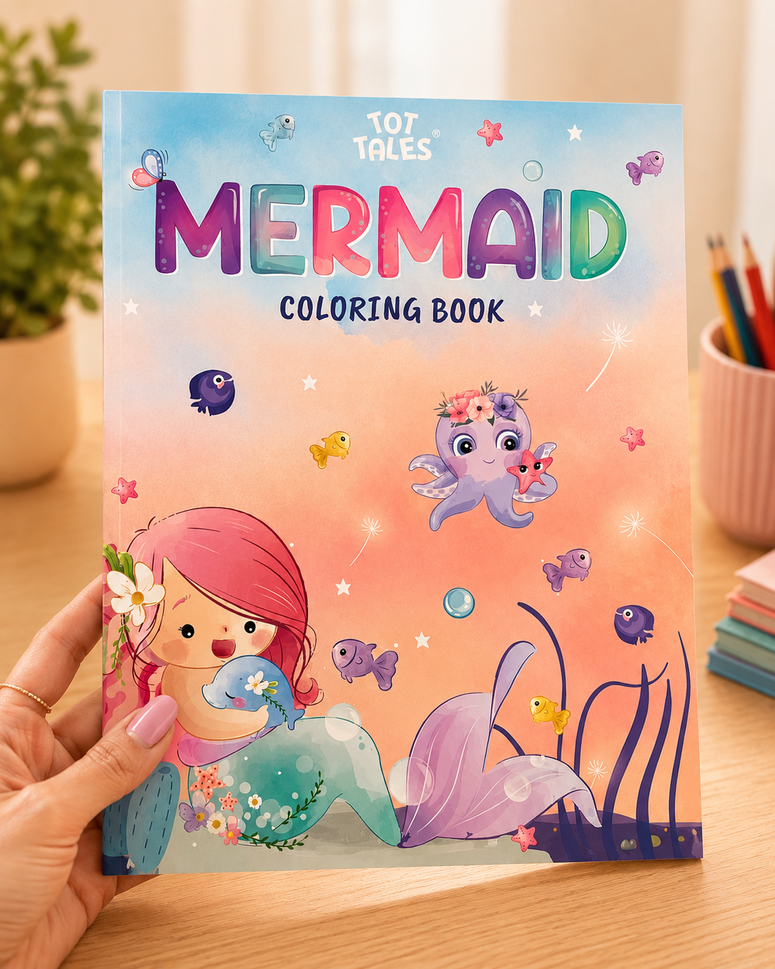 Mermaid Colouring book for all ages