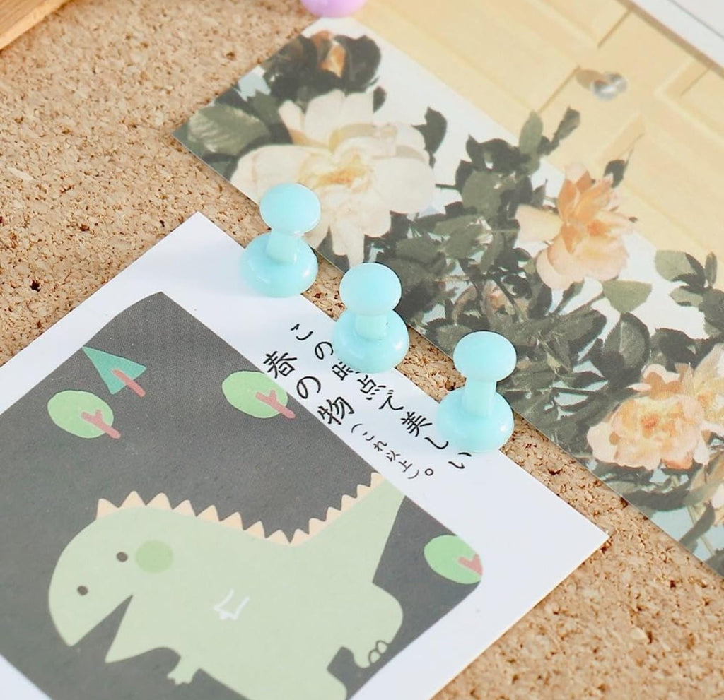 Binder Clips, Push Pins, Paper Clips Combo Set | Large & Small Stationery Kit for Office, School & Home Supplies (Pink)