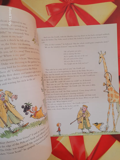 The Giraffe and the Pelly and Me by Roald Dahl Full Coloured illustration Preloved paperback excellent condition