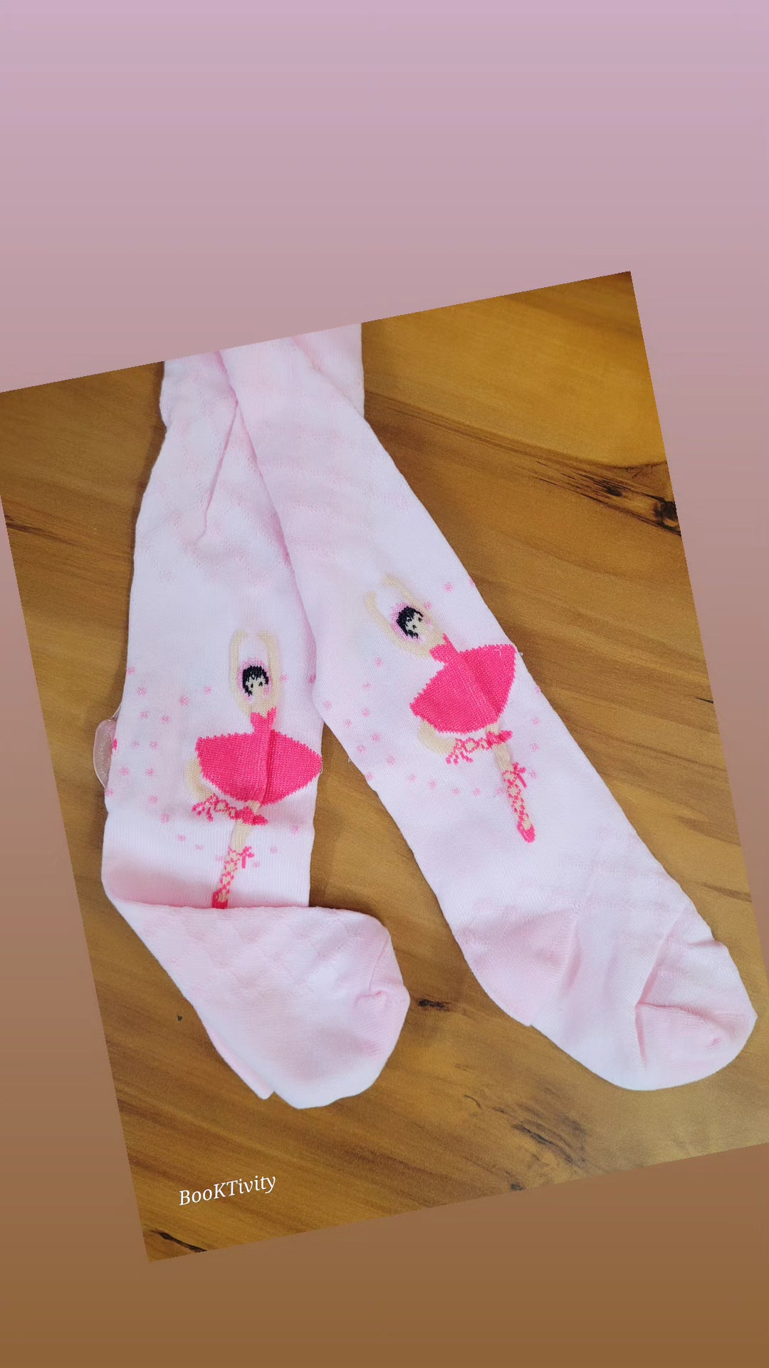 Winter full leg stockings for girls age 4-8 Original Imported Hand stitched. High quality. Pink colour.