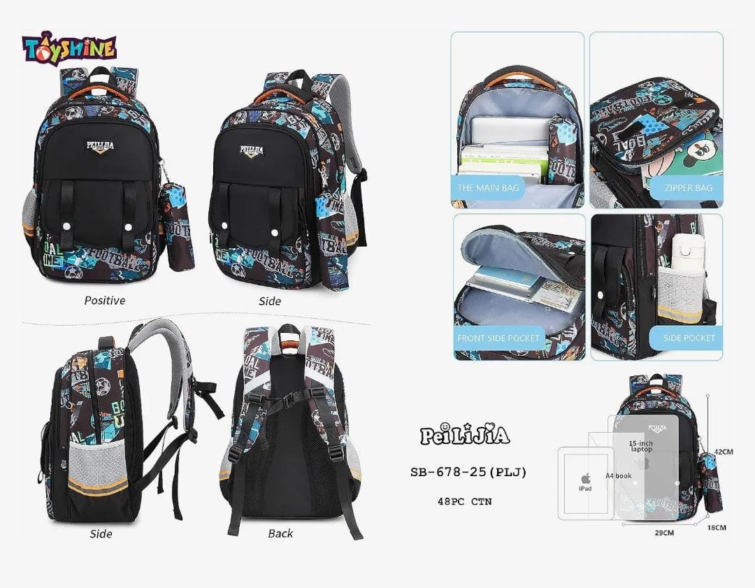 Boys school bag suitable for age 8-12 grade 4-8 waterproof very sturdy.