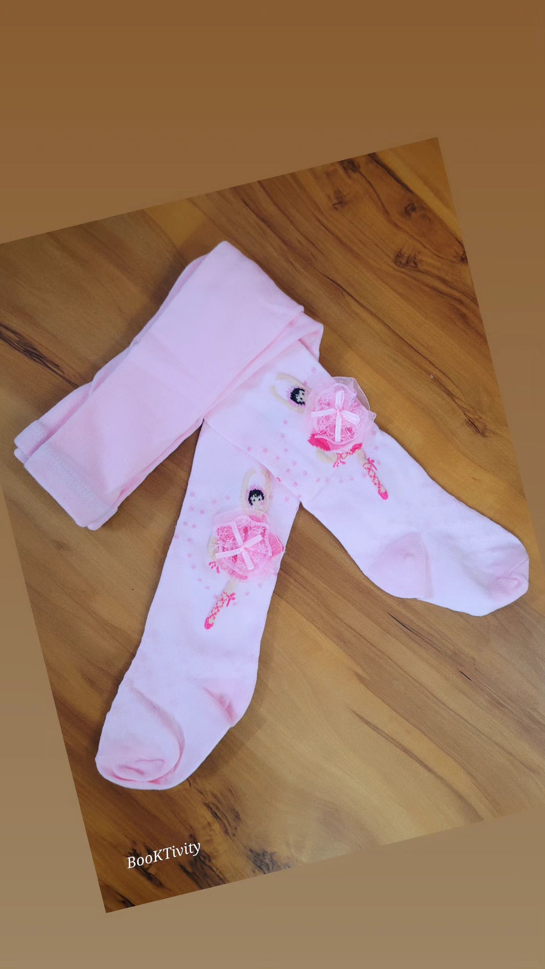 Winter full leg stockings for girls age 4-8 Original Imported Hand stitched. High quality. Pink colour.