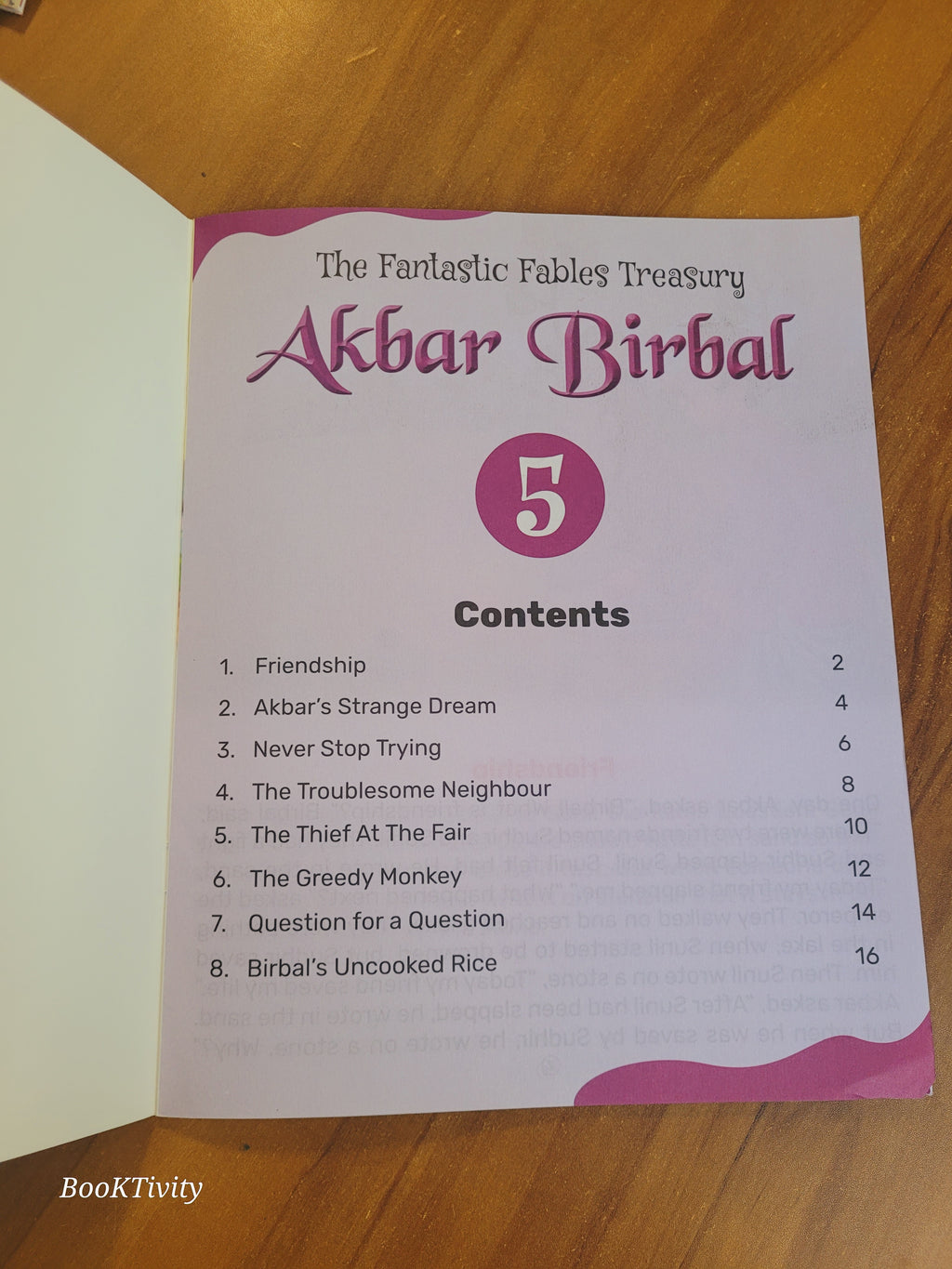 Akbar Birbal stories big prints colourful.