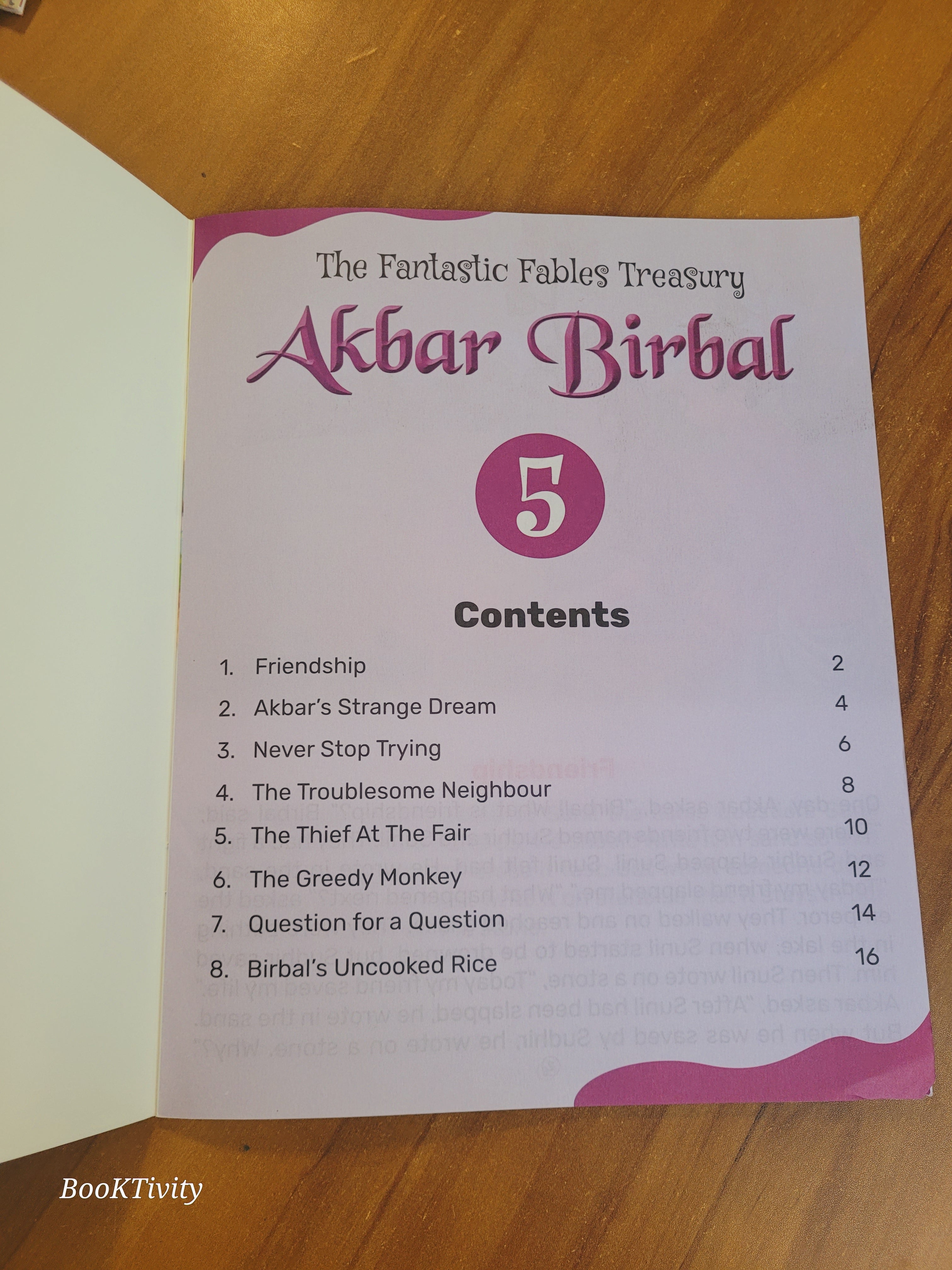 Akbar Birbal stories big prints colourful.