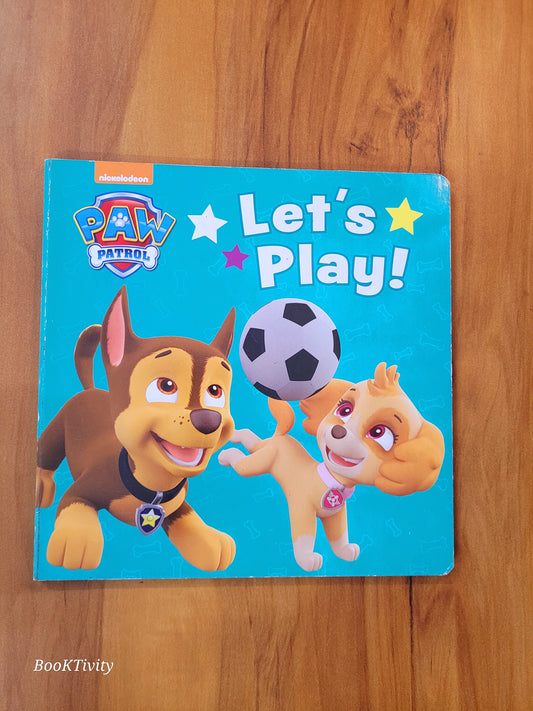 Let's Play paw patrol boardbook excellent condition