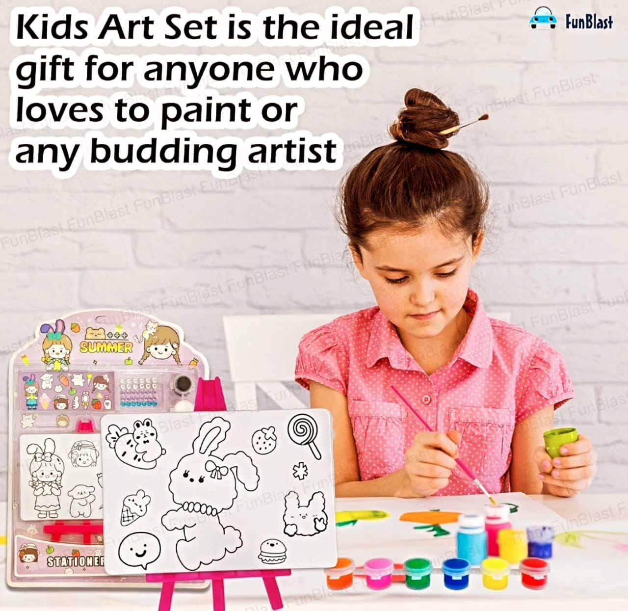Kids drawing set. Best for gifting return gift party gift diy set. 1pc.
