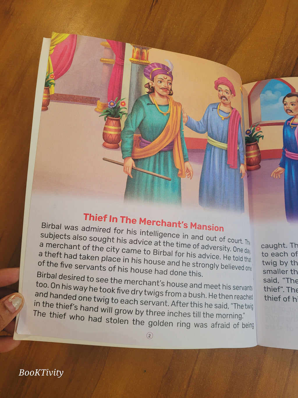 Akbar Birbal Multiple stories in one book big print colour illustrated Story Book.